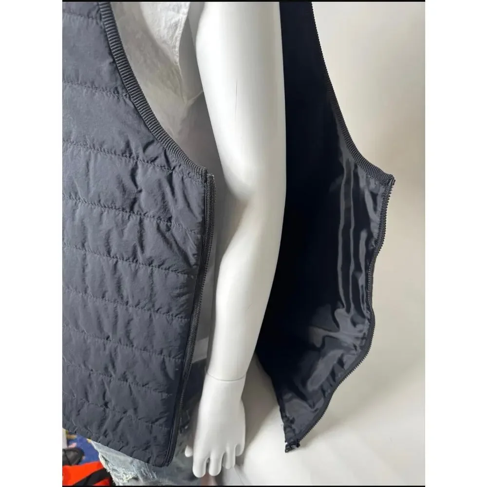 Unisex Neighborhood NWT Black Side Zip Down Puff N Vest Size L